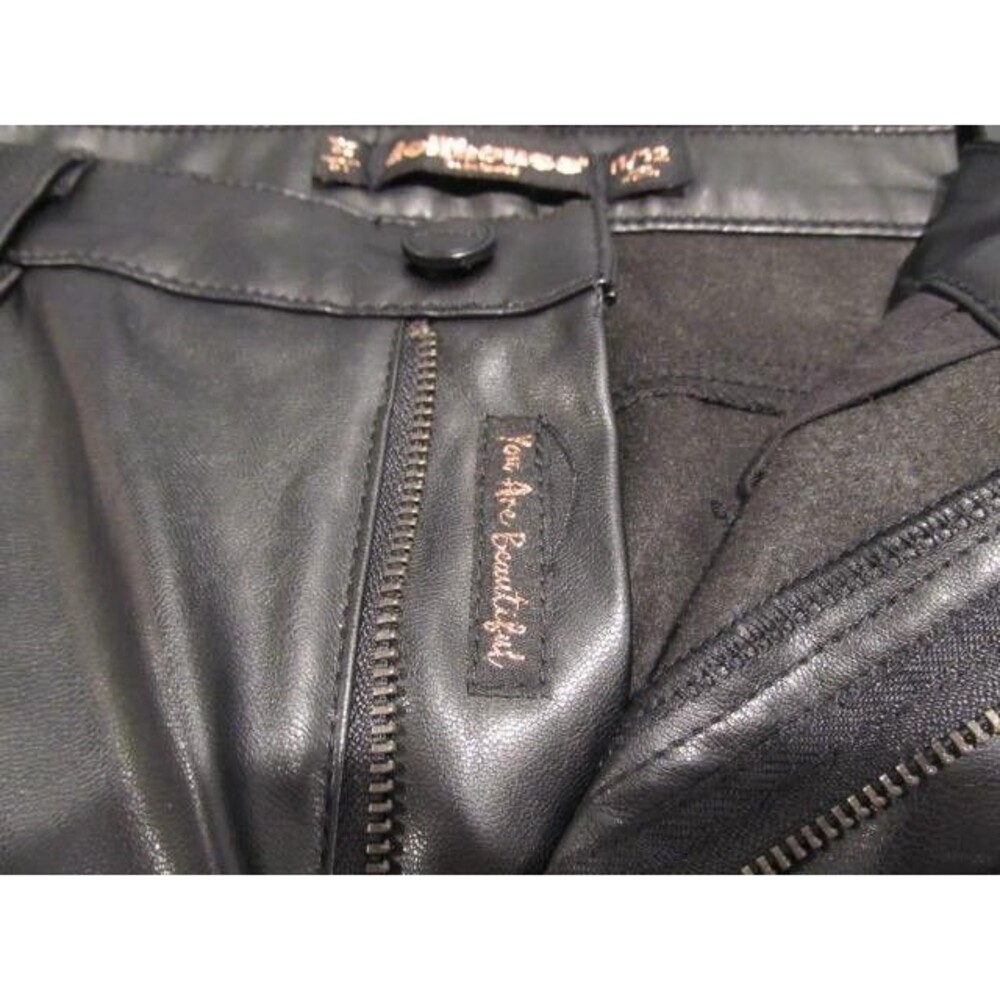 Dollhouse Juniors Curvy Wide‑Leg Faux Leather Jeans – Black – Size 11/12 – NWT - Picture 5 of 8